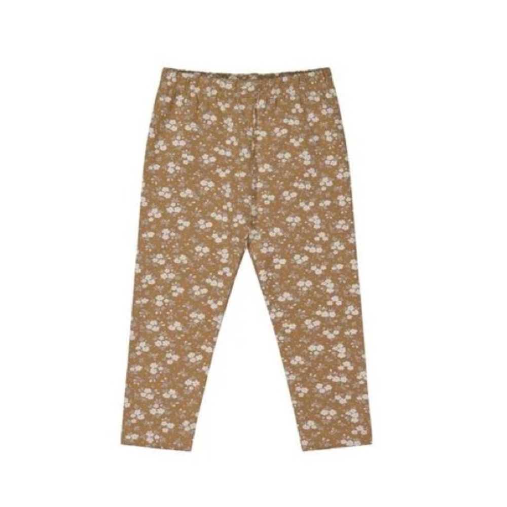 Jamie Kay Tan brown Floral Leggings sz 3T